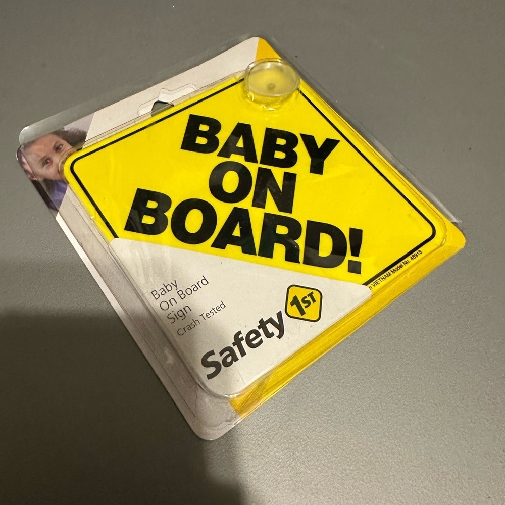 Safety 1st Baby ON Board Car Suction Cup Sign